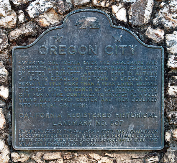 California Historical Landmark #807: Oregon City