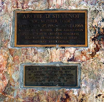 Archie D. Stevenot Commemorative Plaque