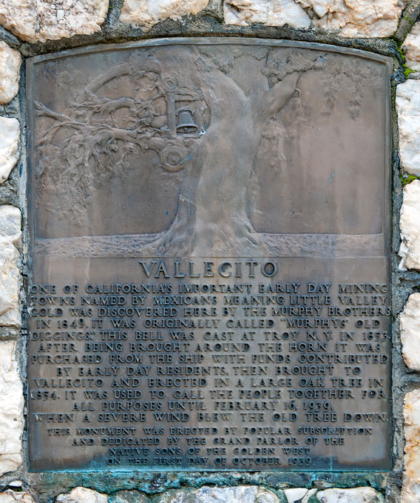 California Historical Landmark #370: Vallecito Bell Monument