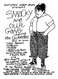 Vintage poster for a Nocturnal Dream Show by the fabulous Cockettes of San Francisco: Smacky and Our Gang