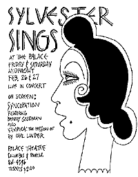 Vintage poster for a Nocturnal Dream Show by the fabulous Cockettes of San Francisco: Sylvester Sings