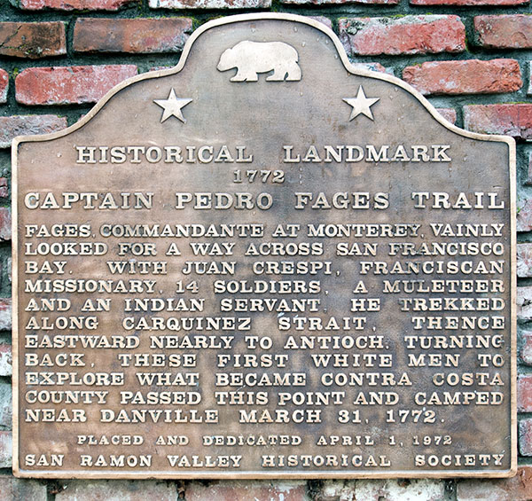 California Historical Landmark #853: Fages Trail