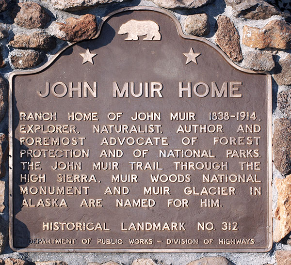 California Historical Landmark #312: Muir National Historic Site