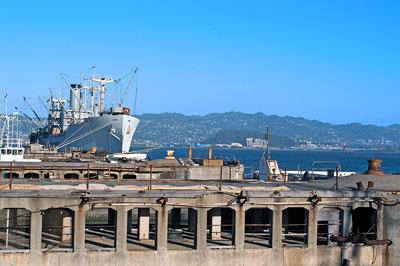 Red Oak Victory Ship Docked at 