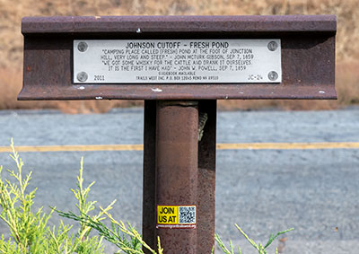 Johnson Cutoff Trail Marker 24: Fresh Pond