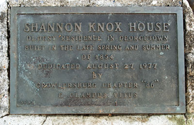 Shannon Knox House in Georgetown