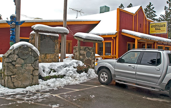 California Historical Landmark #704: Sportsman's Hall Pony Express Station