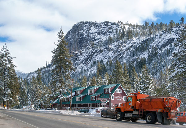 Snow Removal Equipment Staged for an Incoming Winter Storm