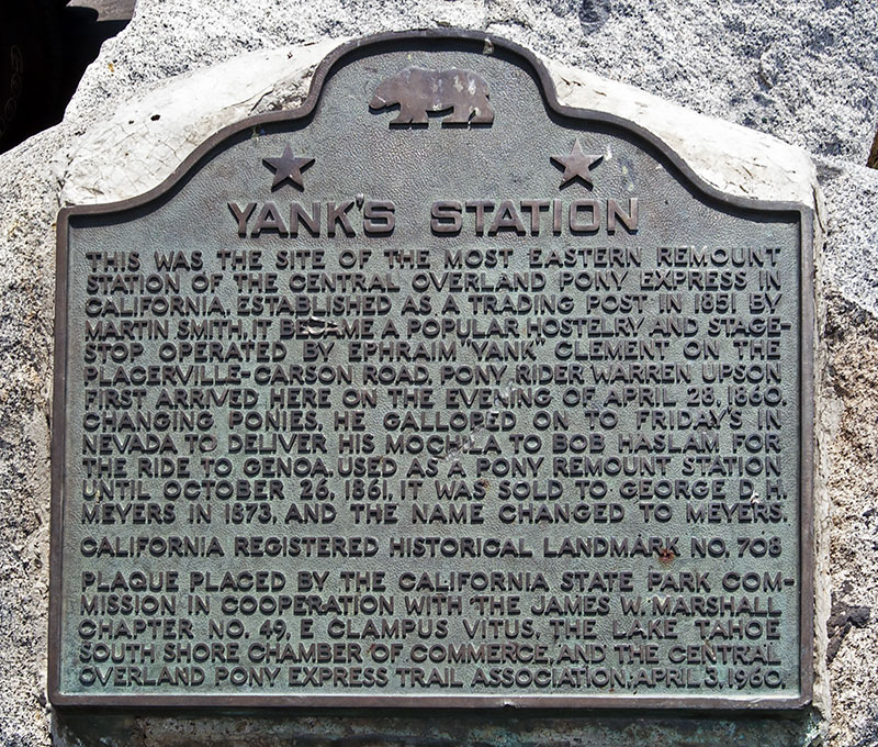 California Historical Landmark #704: Yank