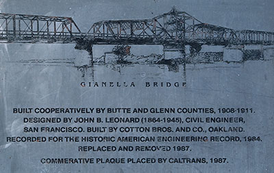 National Register #82004614: Gianella Bridge in Hamilton City