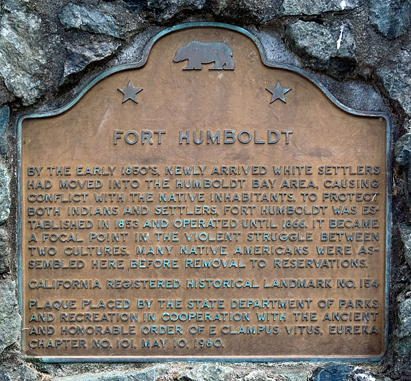 California Landmark 154: Fort Humboldt in Eureka