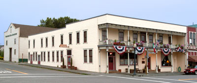 Portuguese Hall and Hotel Ivanhoe in Ferndale