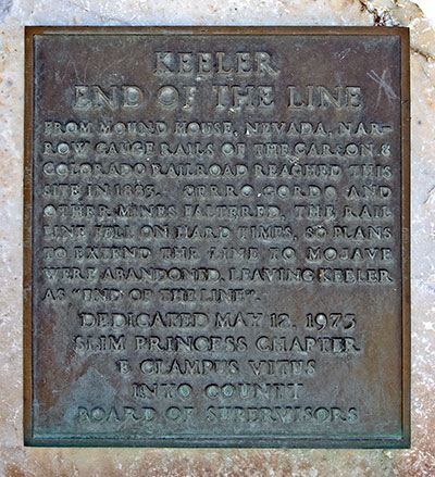 End of the Line in Keeler, California