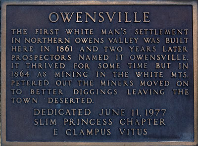 California Historical Landmark #230: Owensville