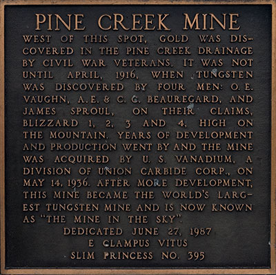 Historic Pine Creek Mine Near Bishop, California