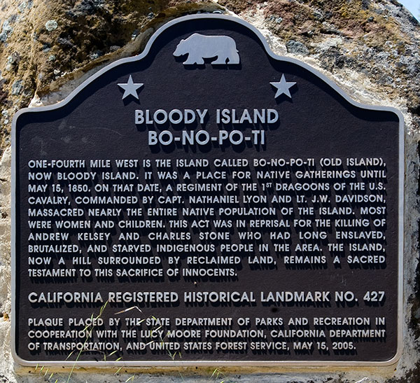 California Historical Landmark #427: Battle Of Bloody Island