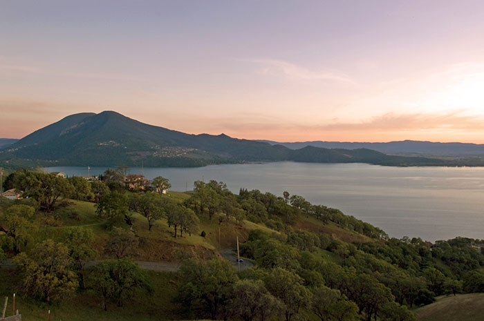 Clear Lake Viewed from Pearl Drive South of Lucerne