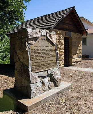 California Landmark 429: Lower Lake Stone Jail in Lake County