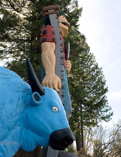 Paul Bunyan and Babe in Westwood