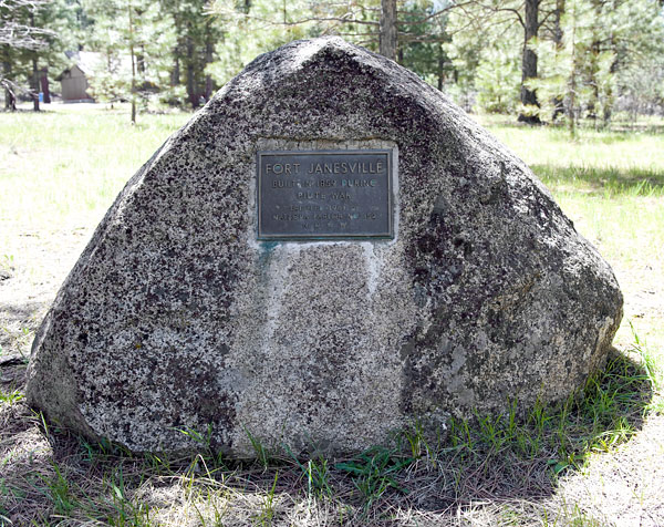 California Historical Landmark 758: Fort Janesville in Janesville, California