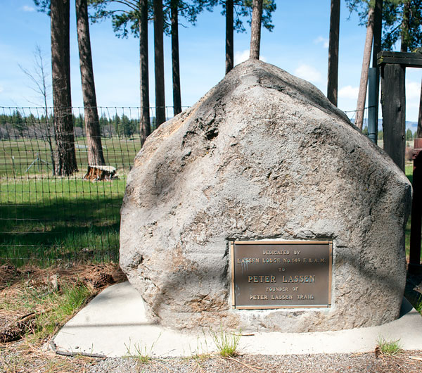 California Historical Landmark #565: Lassen Grave