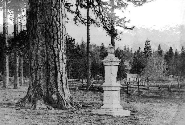 Original Lassen Monument in 1862