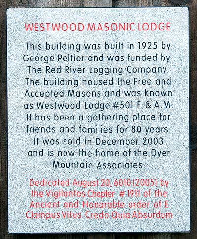 Westwood Masonic Lodge
