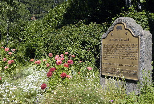 California Historical Landmark #922: Outdoor Art Club in Mill Valley