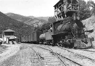 Yosemite Valley Railroad at Bagby c1900