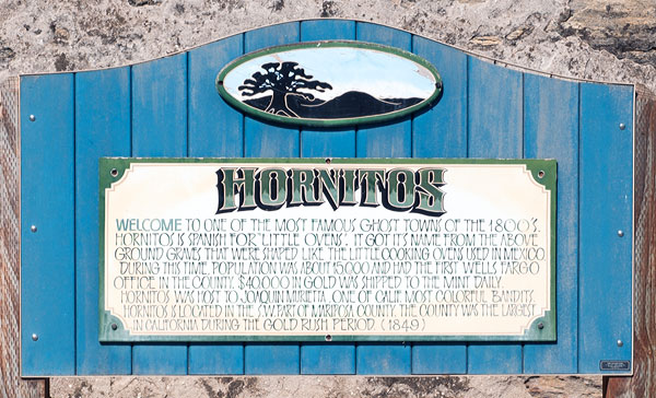 California Historical Landmark #333: Hornitos