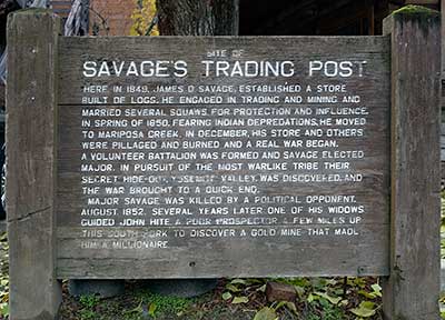California Historical Landmark #527: Savage Trading Post