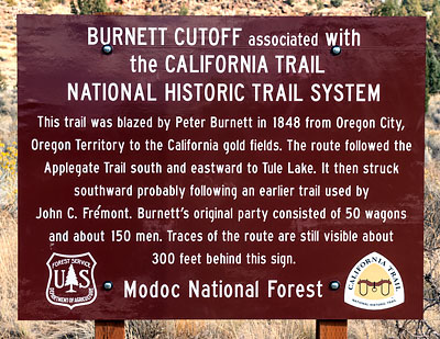 Point of Historic Interest: Burnett Cutoff Trail