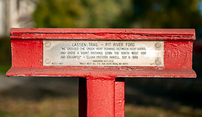 Lassen Trail Marker 5: Pit River Ford