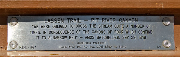 California Landmark 111: Old Emigrant Trail in Pit River Canyon