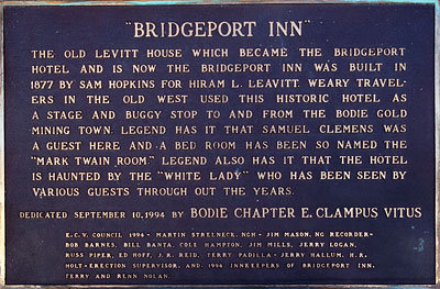 California Historic Point of Interest: Bridgeport Inn