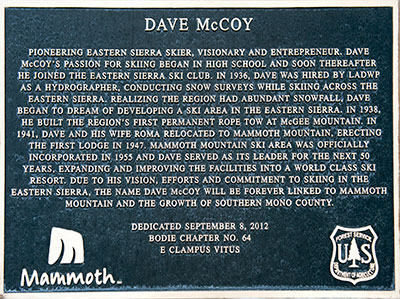 California Historic Point of Interest: Dave McCoy