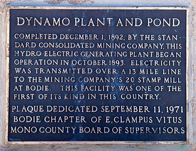 Historic Point of Interest: Dynamo Plant and Pond in Toiyabe National Forest