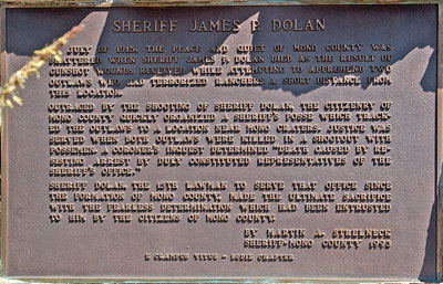 California Historic Point of Interest: Sheriff James P. Dolan in Lee Vining