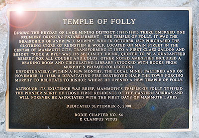 California Historic Point of Interest: Temple of Folly