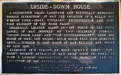 California Historic Point of Interest: Upside-Down House in Lee Vining