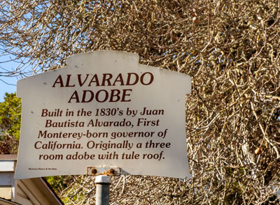 Point of Historic Interest: Alvarado Adobe