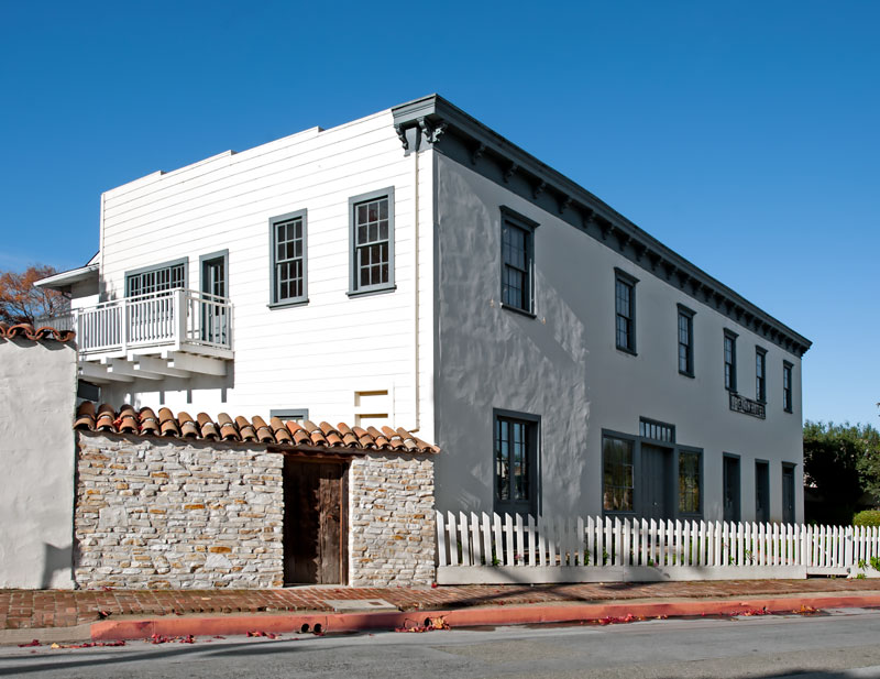 California Cool Antique Linen Postcard Of Home of Robert Louis Stevenson in Monterey