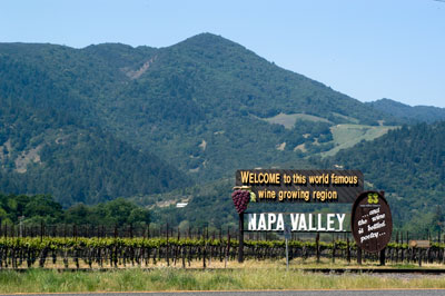 Welcome to this world famous wine growing region: Napa Valley