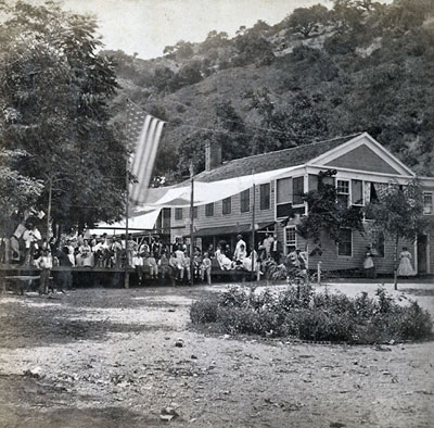 White Sulphur Springs Hotel c1865