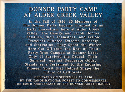 Donner Party Camp at Alder Creek Valley