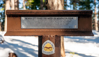 No Water on Washington Ridge