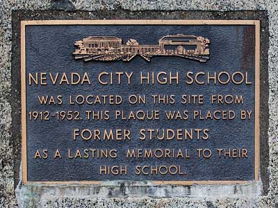 Site of Old Nevada City High School
