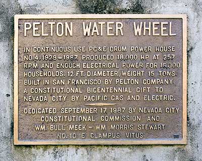 Pelton  Water Wheel