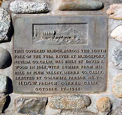 California Historical Landmark #390: Bridgeport Covered Bridge