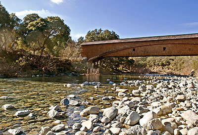 California Historical Landmark #390: Bridgeport Covered Bridge